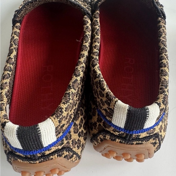 NEW Rothy’s The Driver Little Cat, size 9 leopard animal print washable loafer - Picture 3 of 6